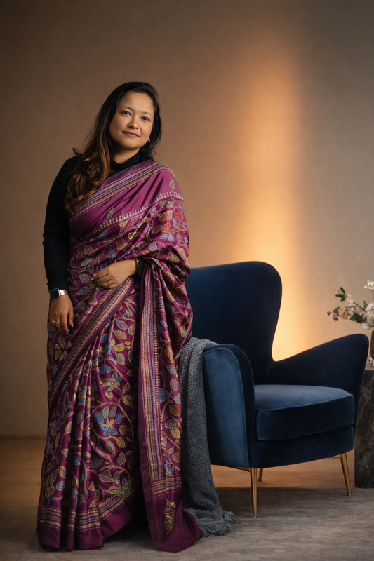 Rajpushp Kolkata Kantha Saree