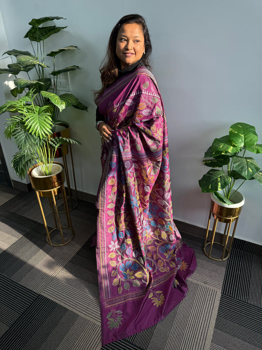 Rajpushp Kolkata Kantha Saree