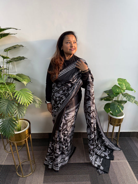 Kaalpushp Kolkata Kantha Saree