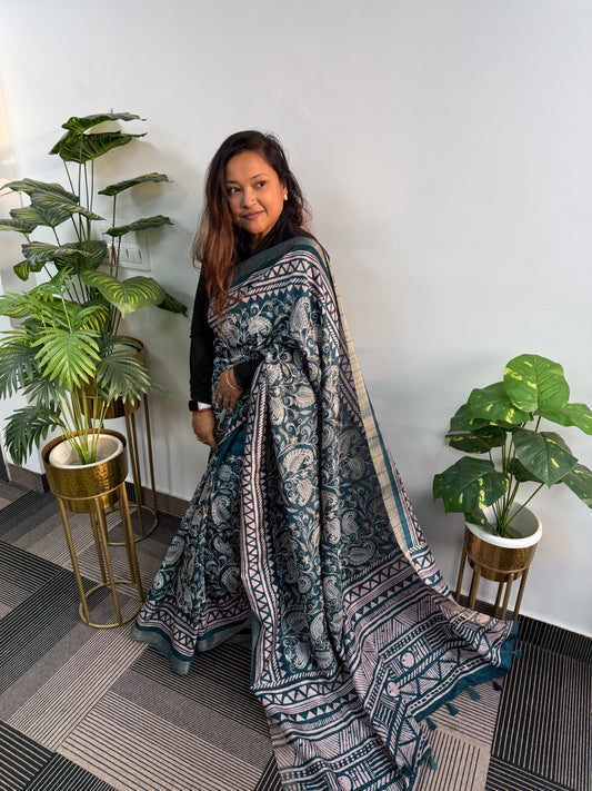 Neelika Kolkata Kantha Saree