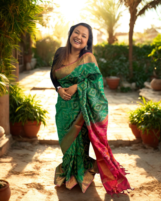 Harit Vaayu Pochampally Saree