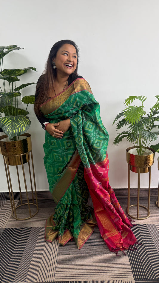 Harit Vaayu Pochampally Saree