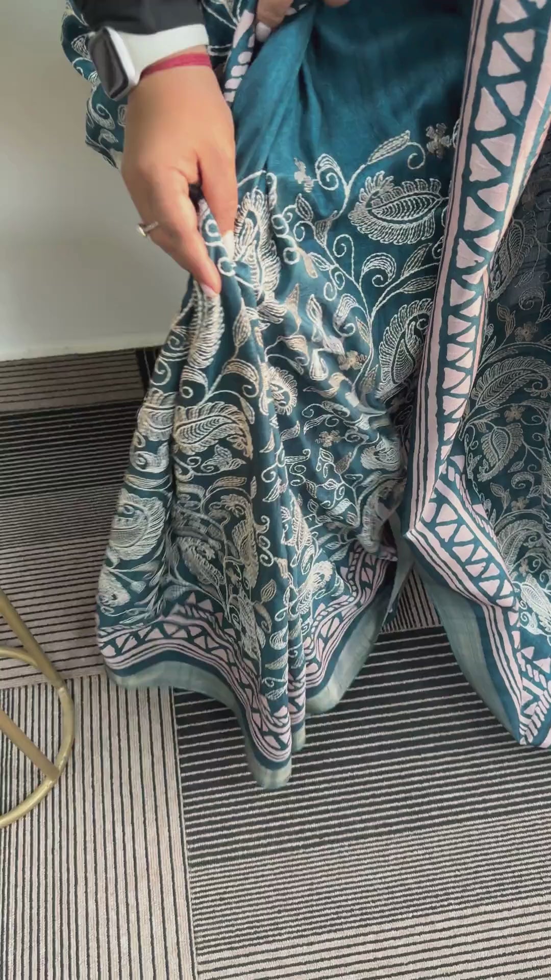 Neelika Kolkata Kantha Saree